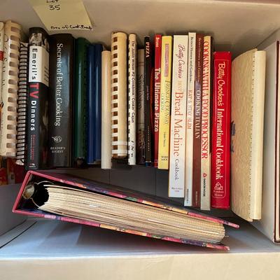 Sale Photo Thumbnail #119: a box of cookbooks
