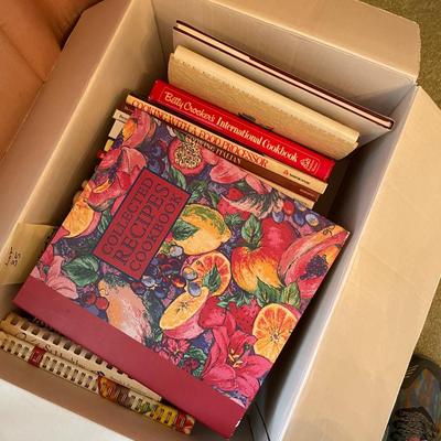 Sale Photo Thumbnail #120: a box of cookbooks