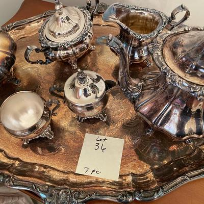 Sale Photo Thumbnail #121: Tea and Coffee Service set with tray  
