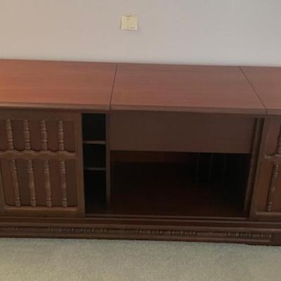Sale Photo Thumbnail #138: MCM Stero Console (Morse) with storage and accessories