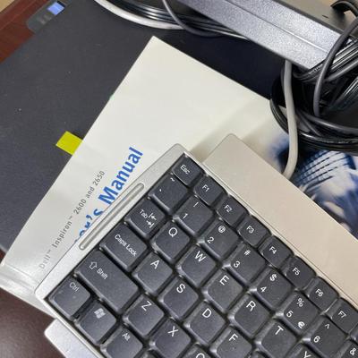 Sale Photo Thumbnail #195: Computer Desk with Dell inspiron 2600 computer, with letter tray and office chair - 4 pieces 
