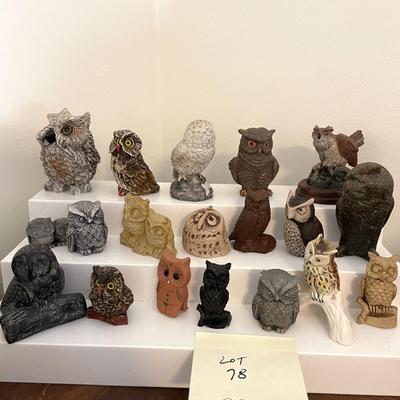 Sale Photo Thumbnail #217: 20 piece owl collection