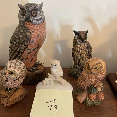 Sale Photo Thumbnail #219: Owl collection - 5 pieces