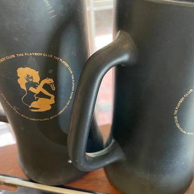 Sale Photo Thumbnail #255: 2 Playboy beer mugs, license play and orginial playboy key circa 1961 - You must be 18 years old in order to purchase and pickup this item 