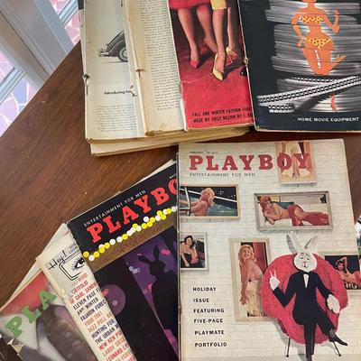 Sale Photo Thumbnail #256: 2 Playboy beer mugs, license play and orginial playboy key circa 1961 - You must be 18 years old in order to purchase and pickup this item 