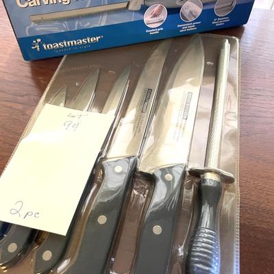 Sale Photo Thumbnail #268: Set of Messer stainless steel knife set and an electric knife