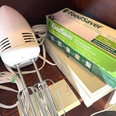 Sale Photo Thumbnail #277: Proctor Silex electric mixer & Seal a meal food sealer