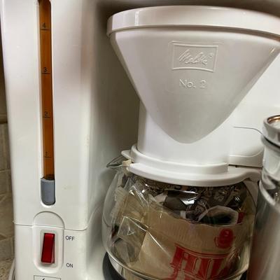 Sale Photo Thumbnail #321: small coffee maker plus, containers, coffee server and kettle
