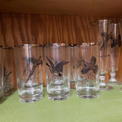 Sale Photo Thumbnail #343: Set of Federal Glass Sportsmen group, Vintage aviation Glasses, 19 Pieces