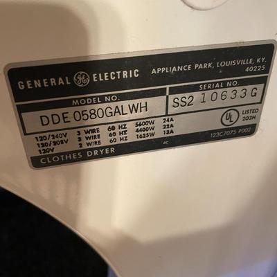Sale Photo Thumbnail #372: GE Heavy Duty Dryer - works