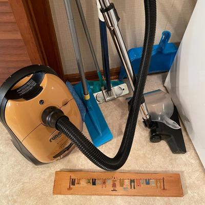 Sale Photo Thumbnail #374:  Hoover Runabout Vacum Cleaner, mops, dustpans 
