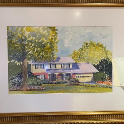 Sale Photo Thumbnail #398: Framed artwork by Linda Miller