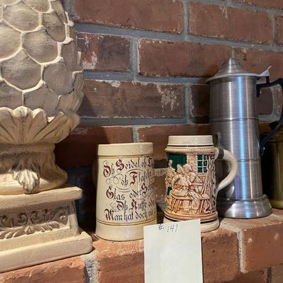 Sale Photo Thumbnail #423: 5 items - 2 germany mugs plus decorative items