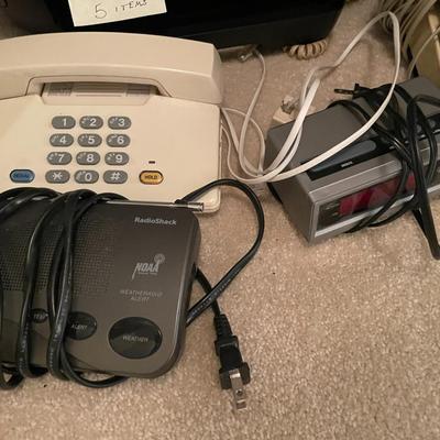 Sale Photo Thumbnail #548: HP 7640 printer plus 2 phones, clock and answering machine