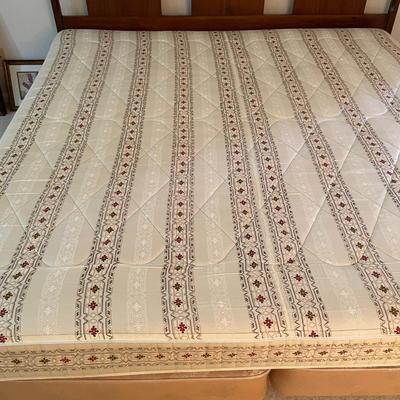 Sale Photo Thumbnail #581: A really cool MCM King set - headboard, side rails and mattress 