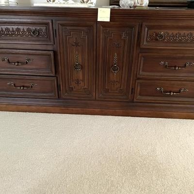Sale Photo Thumbnail #584: 9 drawer dresser with matching mirror
