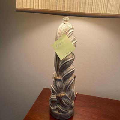 Sale Photo Thumbnail #590: Tall lamp with shade and 3 way bulb 