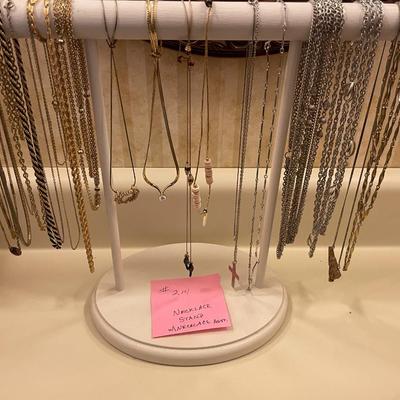 Sale Photo Thumbnail #651: Asst. Necklace with necklace stand 
