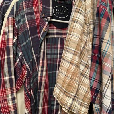 Sale Photo Thumbnail #667: 15 men's shirts (most are 16 1/2) with 7 ties 