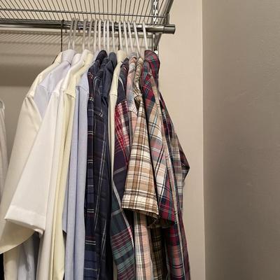 Sale Photo Thumbnail #666: 15 men's shirts (most are 16 1/2) with 7 ties 