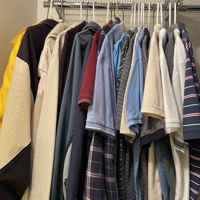 Sale Photo Thumbnail #683: 22 items of Men's shirts, jackets - most are size L 