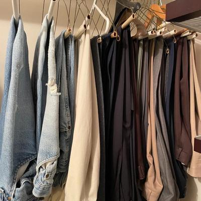 Sale Photo Thumbnail #688: 25 pair of men's pants - most are 38x30