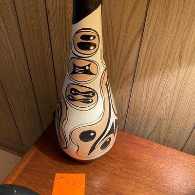 Sale Photo Thumbnail #707: MCM Large Decanter Signed M. H. 