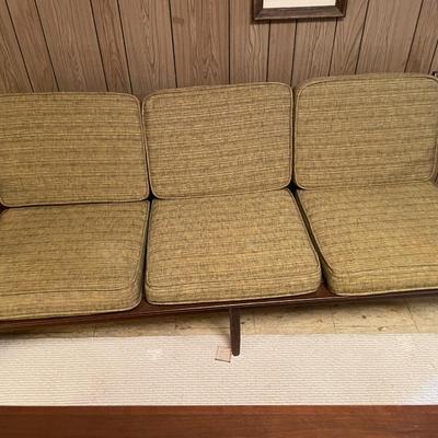 Sale Photo Thumbnail #710: MCM Couch & Chair has removable cushions