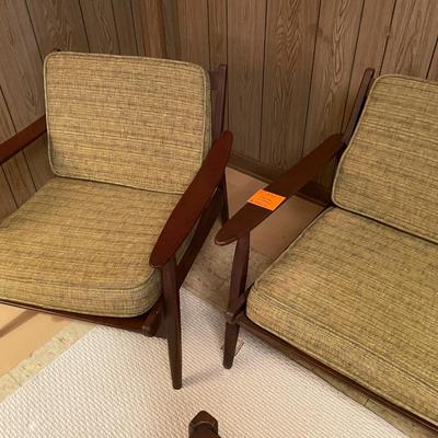 Sale Photo Thumbnail #711: MCM Couch & Chair has removable cushions