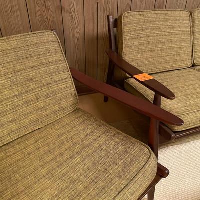 Sale Photo Thumbnail #709: MCM Couch & Chair has removable cushions