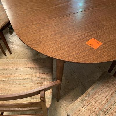 Sale Photo Thumbnail #742: MCM Dining Table w/ 4 Chairs includes 3 leafs