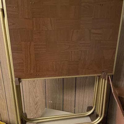 Sale Photo Thumbnail #753: MCM Tray Set, Chair, & File Cabinet includes 4 trays in set