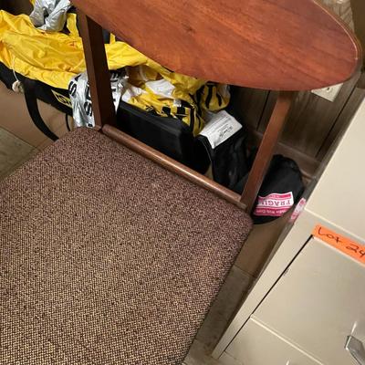 Sale Photo Thumbnail #756: MCM Tray Set, Chair, & File Cabinet includes 4 trays in set