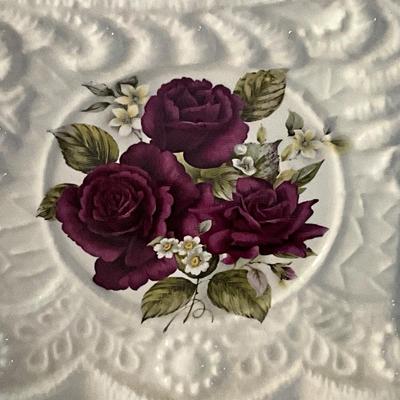 Royal Adderley Made in England flower deco with flowers basket