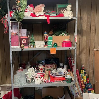 Sale Photo Thumbnail #763: Various Christmas Décor includes approx. 470 items