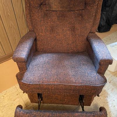 Sale Photo Thumbnail #782: Vintage Recliner - heavy fabric