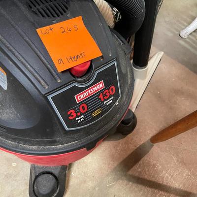 Sale Photo Thumbnail #821: Craftsman Wet/Dry Vac & Accessories includes attachments