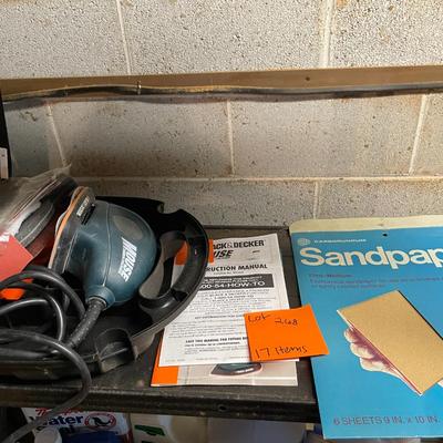 Sale Photo Thumbnail #829: Black & Decker Mouse Sander/Polisher & Accessories includes sand paper and case 