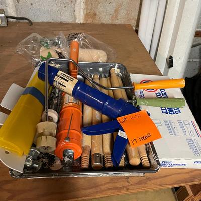 Sale Photo Thumbnail #836: Lot of Painting Tools includes Hyde Tools vinyl wallcovering kit