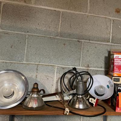 Sale Photo Thumbnail #838: Lighting Lot includes floodlights & lamps