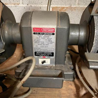 Sale Photo Thumbnail #843: Saw Lot includes Craftsman Grinder, Miter Saw, Black & Decker Jig Saw