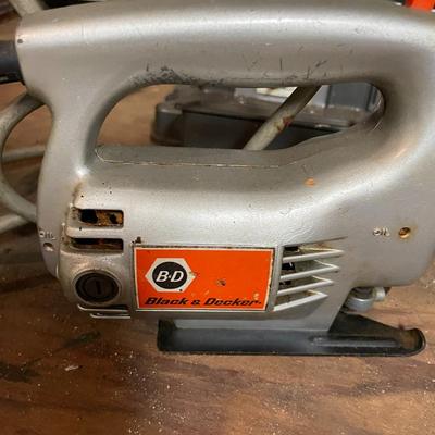 Sale Photo Thumbnail #842: Saw Lot includes Craftsman Grinder, Miter Saw, Black & Decker Jig Saw