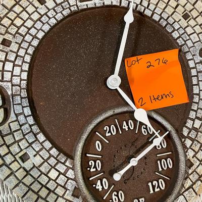 Sale Photo Thumbnail #850: Wicker Table & Clock
