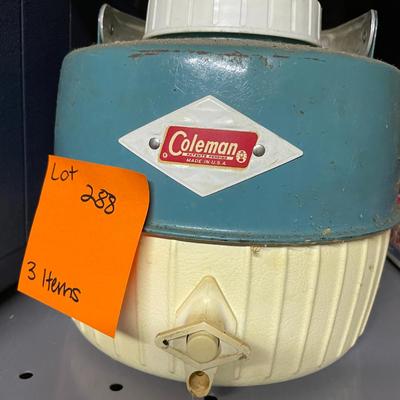 Sale Photo Thumbnail #882: Coleman Water & Cooler w/ Horseshoes