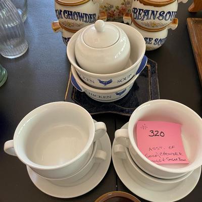 Sale Photo Thumbnail #959: Asst. Soup and Chowder bowls - 15 pieces
