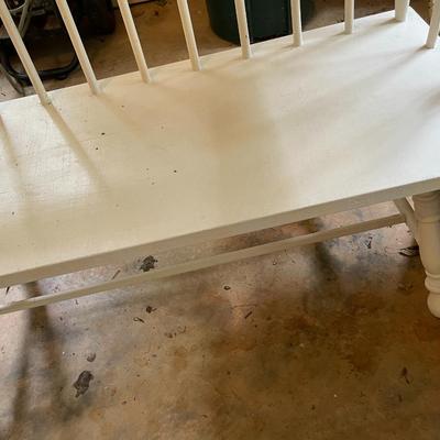 Sale Photo Thumbnail #971: White Wooden Bench