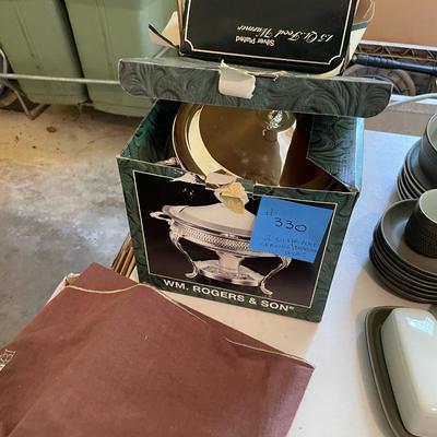 Sale Photo Thumbnail #988: 2 Silver Plate Chaffin Dishes plus 