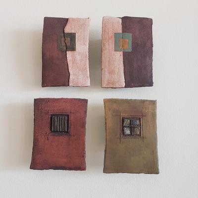 Four Melisa Cadell Clay Sculptures (E-KD)