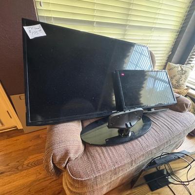 Sale Photo Thumbnail #234: 50” Samsung Smart TV
Smaller tvs 
- Insignia
- Orion

*chair NOT included*