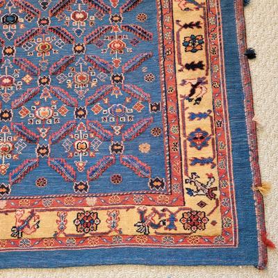 Handwoven Textured Wool Rug 4' x 5.5' (BR2-EL)